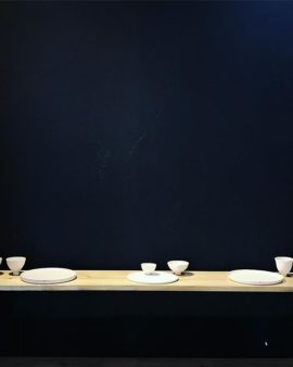 Small fine cups and plates from white porcelain are also part of my solo exhibition ‚Circle‘ @het_labo_atrium in Tokyo. The show is running until April 7: You will find my vision of a white world in the gallery rooms in Shinjuku. A view into the entrance room - white pieces in front of the dark blue wall. @het_labo_atrium ・・・ 16日土曜日、オープニングです。ヘルガはスイスを拠点に作品を発表しています。 ぜひ、初日、レセプションで、ヘルガともお会いいただけると嬉しいです。 - Circle HELGA RITSCH solo exhibition 2019/03/16 sat - 04/07 sun 15:00 - 20:00 (火木金） 13:00 - 19:00 (土日月） ４月２日（火）からはご予約にてご案内いたしますhttps://www.hetlaboatrium.info/up-coming/