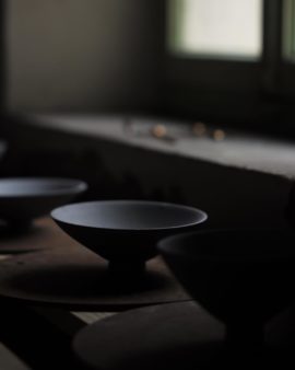 Soazza: Studioscene - one week ago. I made some delicate bowls in three different shapes and sizes from black porcelain. These were the first works that I made in my studio in Soazza for the first firing in my new kiln. Very happy with the result - soon I will show you the pieces here. At the moment they are shown in my old rooms in Soazza where I work until the end of August. Visits are welcome Friday 12-6 and by appointment. #ceramics #ceramic #tea #bowl #porcelain #handmade #craft #minimalism #happy #black #style #art #zurich #zen #fineart #lifestyle #makersgonnamake #shadow #simple #elegant #tableware #helgaritschceramics #contemporaryceramics #gallery #exhibition #porcelain #excellence #object