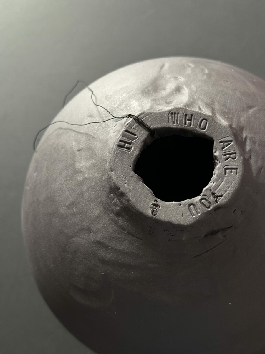 Vessel. Black porcelain. 2024